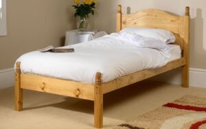 Friendship Mill Orlando Wooden Bed Frame, Single, No Storage, High Foot End