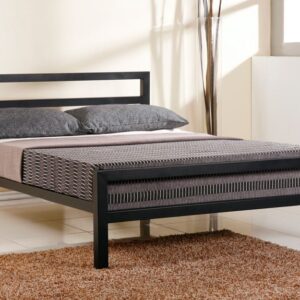 Time Living City Block Metal Bed Frame, Small Double, Black