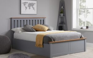 Birlea Phoenix Wooden Ottoman Bed Frame, Double, White