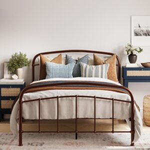LPD Halston Metal Bed Frame, King Size, Copper