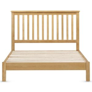 Lecco Wooden Double Bed In Oak
